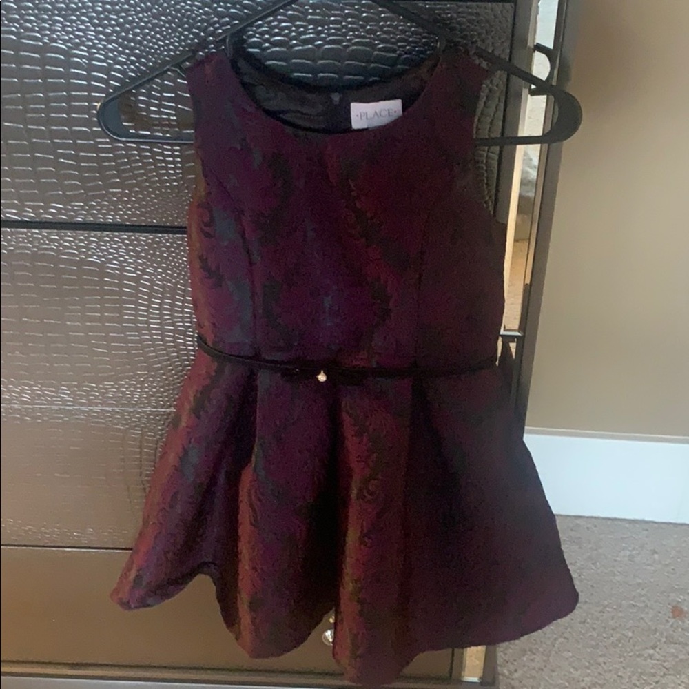 Purple and black dress